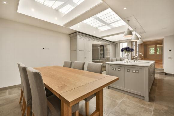 orangery skylight in kitchen