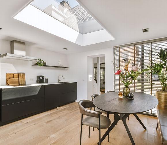 Skylight in kitchen