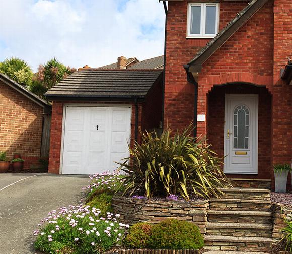 Garage door on property in the Uk