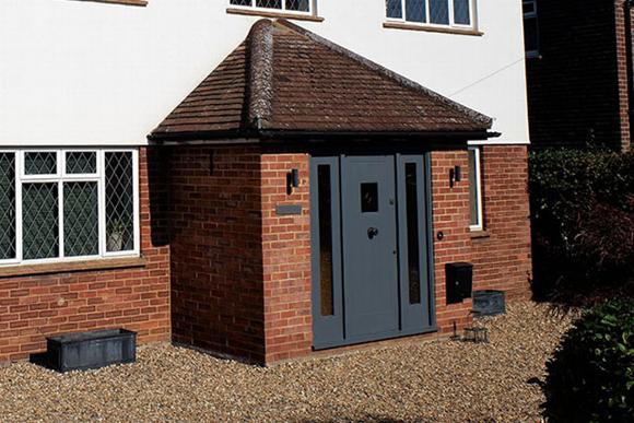 Porch on home in Maidstone