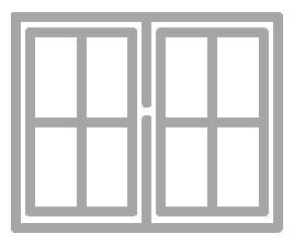 Casement sash windows icon